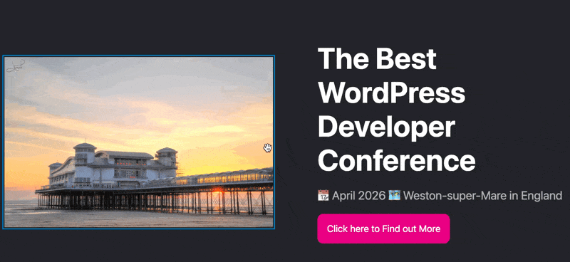 ACF Inline Editing demo of text editing.