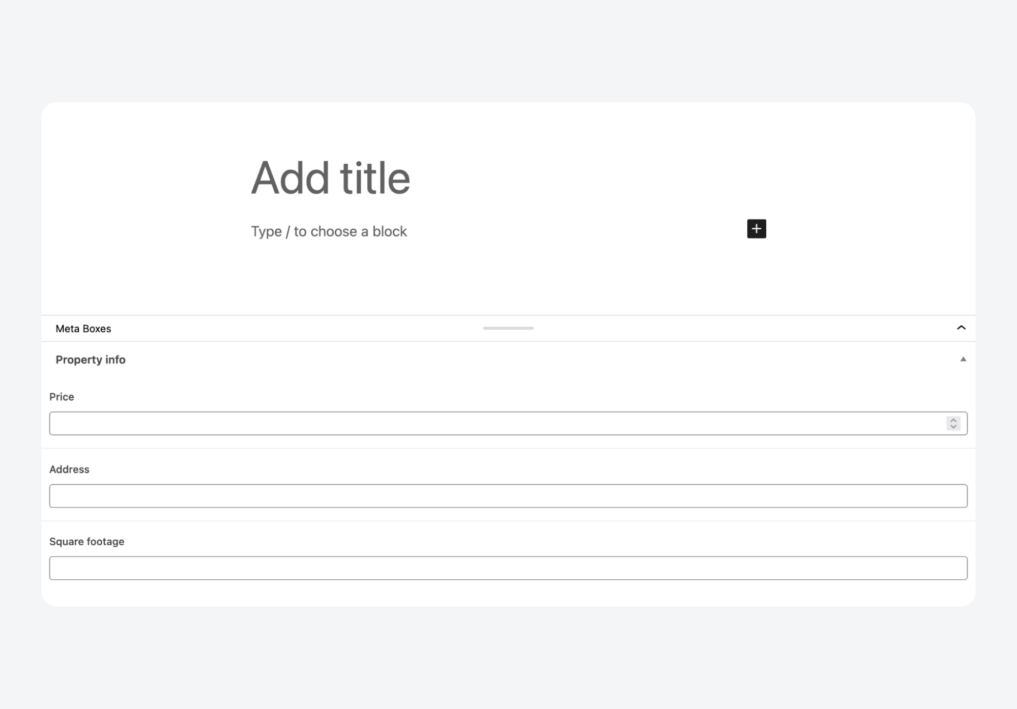 ACF-created CPT custom fields in WordPress block editor
