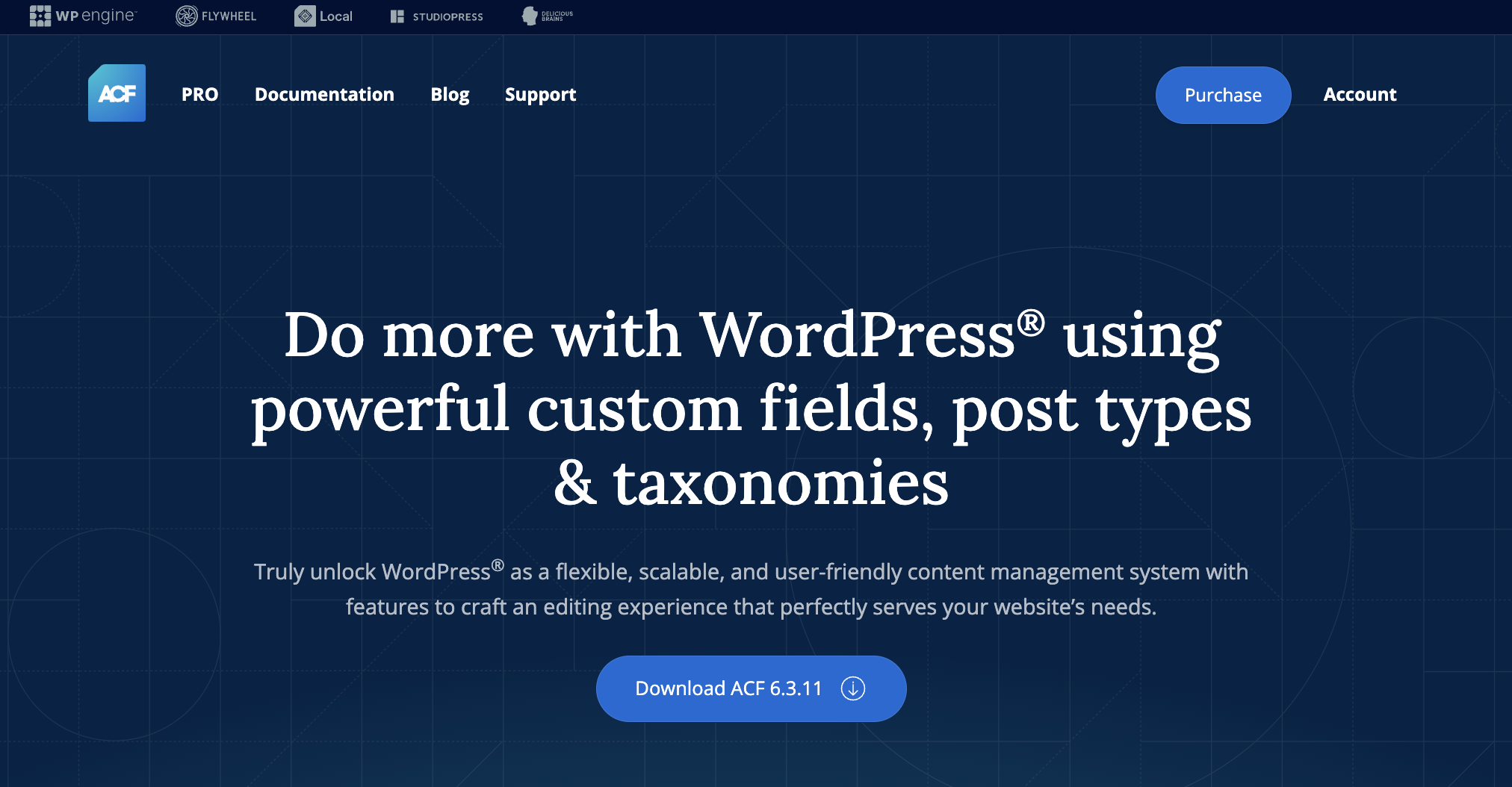 The new ACF Downloads page.