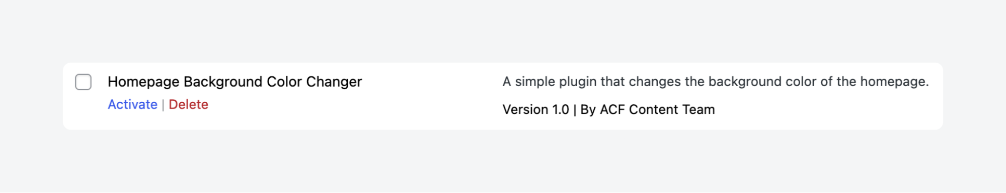 Checking that a custom plugin is ready