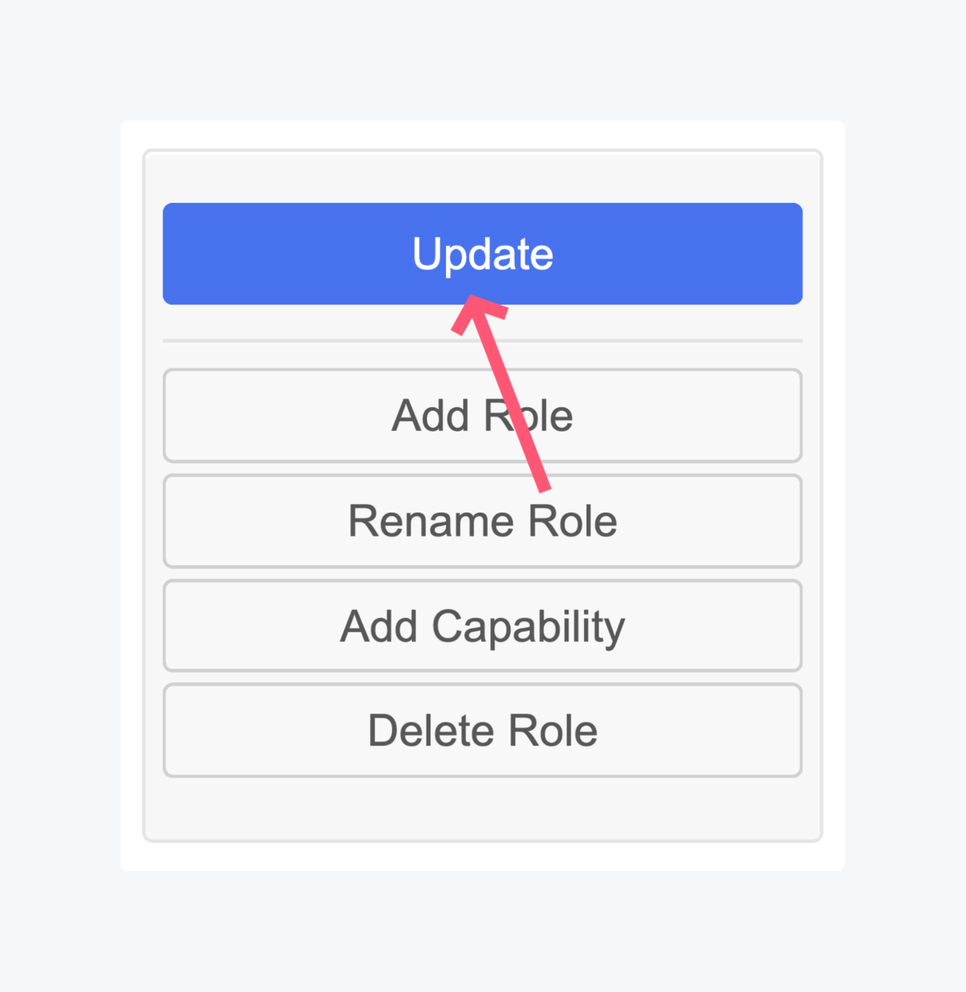 Saving a new custom user role